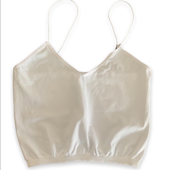 ✨New Free People Intimately Skinny Strap Seamless Brami in White - M/L - Picture 4 of 10